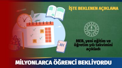 Milli Eğitim Bakanlığı'nın (MEB) açıkladığı takvime göre, 9 Eylül 2024