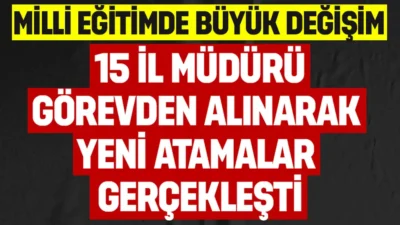 28 Aralık 2024 tarihinde Resmi Gazete’de yayımlanan 15 İl Milli